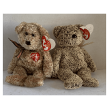 2 TY BEANIES - 2002 SIGNATURE BEAR, 2001 HARRY BEAR