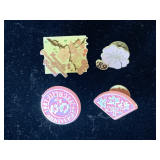 4 MACON CHERRY BLOSSOM PINS (1987, 1988, 1989, 2010)