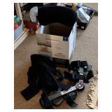 BOX OF ASSORTED MEDICAL SUPPORTS & MORE