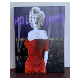 MARILYN MONROE LITE UP PRINT ON CANVAS 12X15