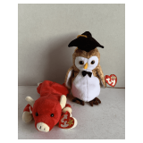 2 TY BEANIES - 2000 "WISEST" & 1995 "SNORT"