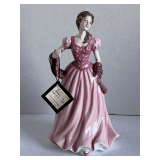 VINTAGE ROYAL DOULTON PRETTY LADIES "ROSE OF THE GLEN" PORCELAIN FIGURINE (MISSING HAND)