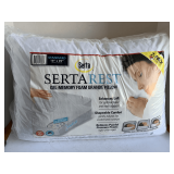 2 NEW SERTA 16X22 GEL MEMORY FOAM PILLOWS