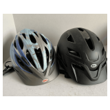2 BELL BIKE HELMETS