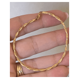 VINTAGE 24KT GOLD TWISTED BRACELET (APPROX 2.90 GRAMS)