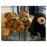 3 MED SIZE STUFFED BEARS