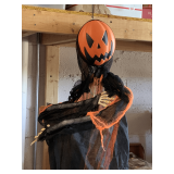 TALL HALLOWEEN PUMPKIN WINDSOCK 72" TALL