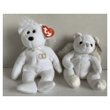 2 TY BEANIE BABIES - 2007 "HEAVENLY" & 2001 "MRS"