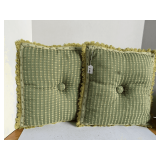 2 NICE THROW PILLOWS 16" SQUARE