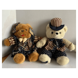 2 NEW W/ TAGS AMERICA STUFFED TEDDY BEARS