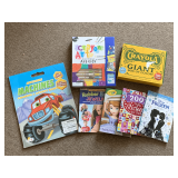 NEW CRAYON ART SET, NEW GIANT BOX OF ART SET BY CRAYOLA, MISC NEW COLORING & STICKER BOOKS
