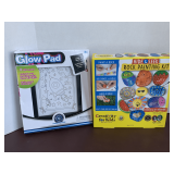 NEW 2017 NEON ACTIVATED GLOW PAD & NEW HIDE & SEEK ROCK PAINTING KIT