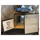 2 WOOD SHADOW BOXES & MORE