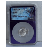 NGC GRADED MS 66 SILVER PROOF 1946 D ROOSEVELT DIME