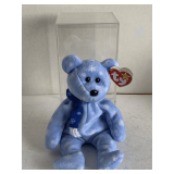 1999 TY BEANIE "HOLIDAY TEDDY" BEAR IN CASE