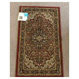 NEW WINE/TAN ACCENT RUG 23X39
