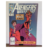 MARVEL COMICS VOL 2 NO 56 MARCH 1990 AVENGERS WEST COAST "THE WITCH IS BACK" (COVER TORN)
