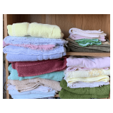 ASSORTED TOWELS (2 SHELVES)