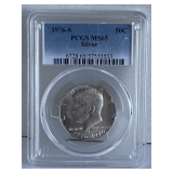 PCGS GRADED M565 SILVER 1976S BICENTENNIAL 1775-1976 KENNEDY HALF DOLLAR