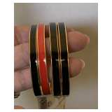 4 NEW/VINTAGE SARAH COVENTRY ENAMEL BANGLE BRACELETS