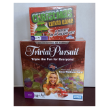NEW 2008 25TH ANNIVERSARY TRIVIA PURSUIT GAME (SEALED) & NEW CHRISTMAS TRIVIA GAME (SEALED)
