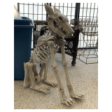 CRAZY BONES DOBERMAN SKELETON (NECK LOOSE) 26" TALL