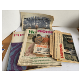 MISC VINTAGE MAGAZINES & CLIPPINGS (SEE PICS)