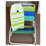 HUBBOARDS HUBB LITE MINI SURFER BOARD 21" LONG X 12" WIDE & FOLDING BEACH CHAIR