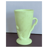 VINTAGE MCKEE SEVILLE YELLOW BOTTOM DOWN MUG 5 1/2" TALL