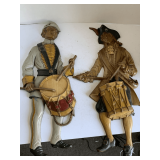 PAIR 1970 SEXTON CAST IRON CIVIL WAR FIGURINES 21" LONG