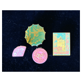 4 MACON CHERRY BLOSSOM PINS (1987, 1988, 1992, 1995)