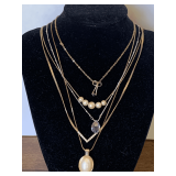 5 VINTAGE AVON NECKLACES