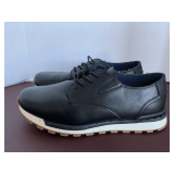 SIZE 5 BLACK LACE UP CASUAL SHOES BY KENNETH COLE REACTION (GENTLY WORN)