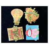 4 MACON CHERRY BLOSSOM PINS (2003, 2007, 2008, 2010)