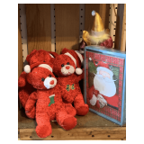 ASSORTMENT OF CHRISTMAS BEARS, CARDS & MORE (WOODEN CRATE NOT INCLUDED)