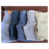 5 PAIR LADIES PANTS/JEANS (SIZE 10)