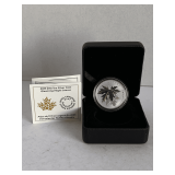 2025 $10 FINE 99.99% SILVER COIN 1/2 OZ W/ GLEAMING MAPLE LEAFS FROM THE ROYAL CANADIAN MINT W/ COA