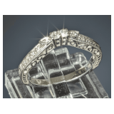 14k Gold and Diamond Ring Size 6.5 Marked 14k 585 Hallmark AU - 2.3 Grams (Gemstones Tested With Presidium Duo Tester)