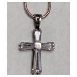 Sterling Silver Cross Pendant and Chain