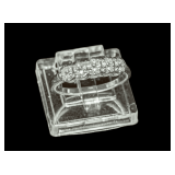 CZ Ring Marked 14K Size 6.75 - 2.4 Grams