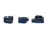 Laser lights/aiming devices, set of three, working condition unknown, tub is not included, see pictures for details.