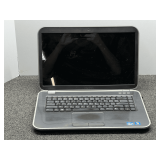 Dell Inspiron 5520 laptop, working condition unknown, there is some damage on the corner and disc door is missing, no charger, see pictures for details.