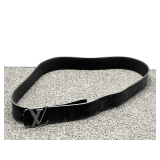 Louis Vuitton "LV Initiales Monogram Eclipse"belt, comes with a certificate of authenticity provided by the seller, see pictures for details.