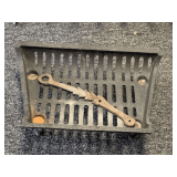 CAST IRON FIREPLACE GRATE 17 1/2" WIDE X 12" DEEP