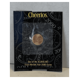 2000 CHEERIOS LINCOLN MEMORIAL PROMOTION PENNY IN ORIGINAL SEALED PACKAGE