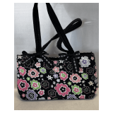 VINTAGE QUILTED FLOWERED PURSE