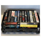 CRATE FULL OF ASSORTED MYSTERY PAPERBACK BOOKS