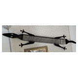 LONG BLACK METAL ALLIGATOR CD HOLDER 55" LONG