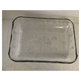 ANCHOR HOCKING "SAVANNAH" CASSEROLE DISH 13 3/4" LONG X 9 1/2" WIDE X 2 1/2" DEEP