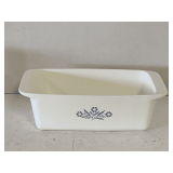 VINTAGE CORNING WARE "CORNFLOWER BLUE" LOAF DISH 2 QT